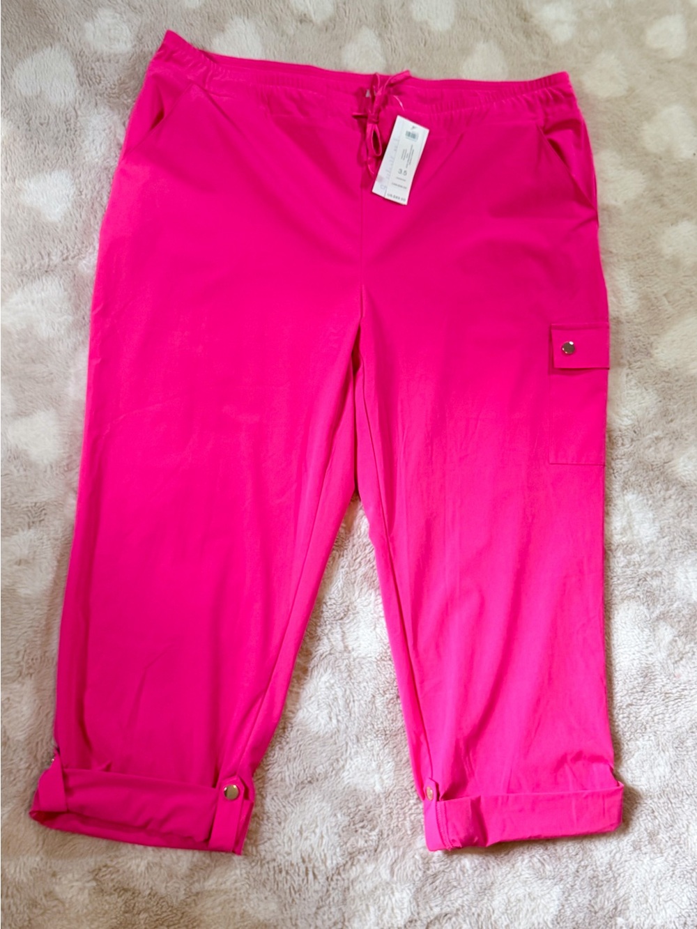 Chico’s Zenergy Neema UPF 50+ Convertible Crop Pants in Lotus Petal Pink Size 18 - Picture 2 of 10